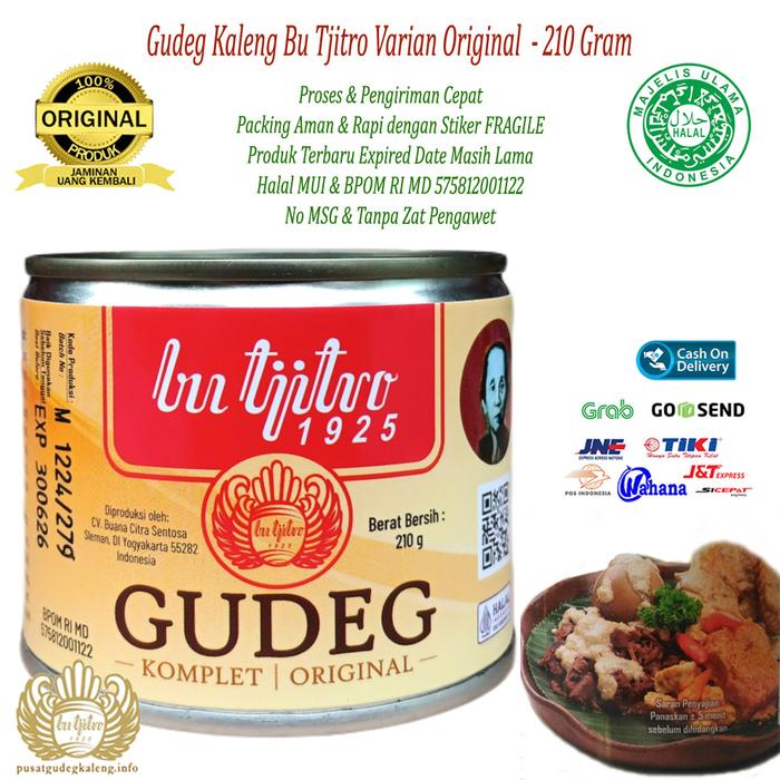 Gambar Gudeg Kaleng Bu Tjitro Varian Original dari Gudeg Kaleng Bu Tjitro Kota Administrasi Jakarta Utara Tokopedia