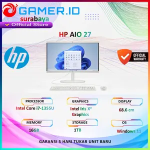 HP AIO 27 TOUCH INTEL CORE I7 1355 RAM16GB SSD1TB Windows11+OHS 27.0FullHD IPS