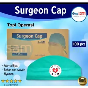 Surgeon Cap One Med 1 box isi 100 pcs