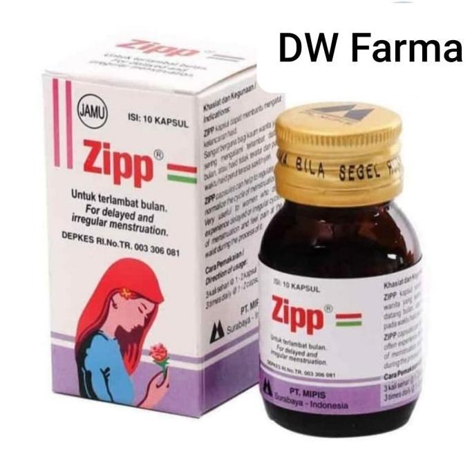 Jamu Zipp Terlambat Datang Bulan /Peluruh Haid Termurah Ready Terbaik