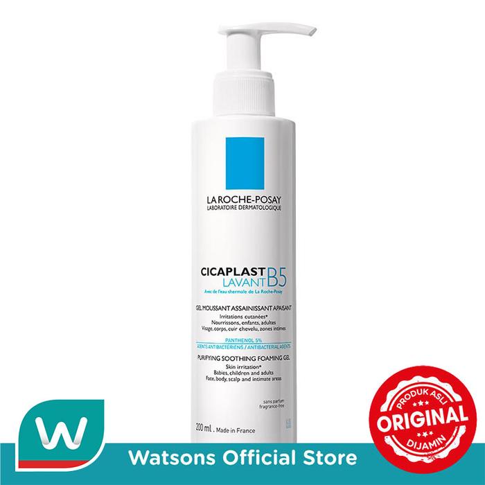 Gambar La Roche Posay Cicaplast Lavant B5 Purifying Soothing Foaming Gel 200ml dari Watsons Indonesia Official Store Kab. Tangerang Tokopedia