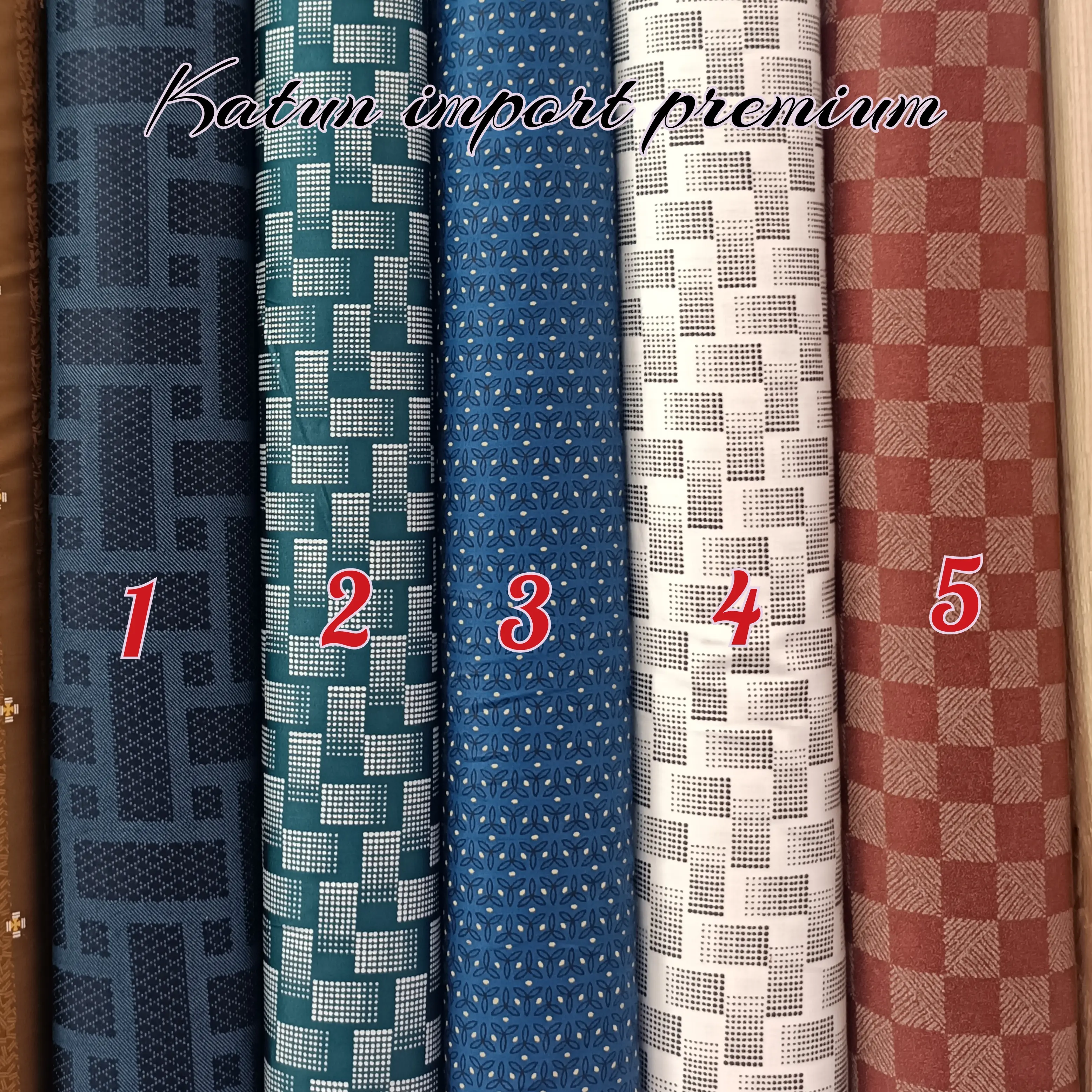 kain katun printing sisa import