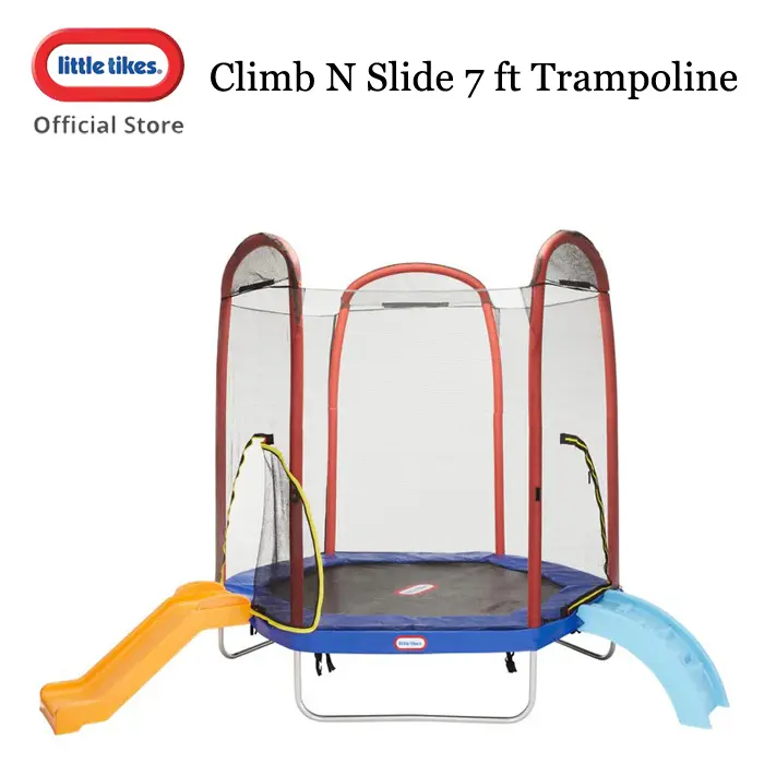 Little Tikes Climb N Slide 7 ft Trampoline