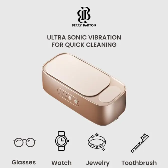 Ultrasonic Cleaner Kacamata Mesin Pembersih Kacamata Aksesoris Getar Portable Berrybarton S760 2