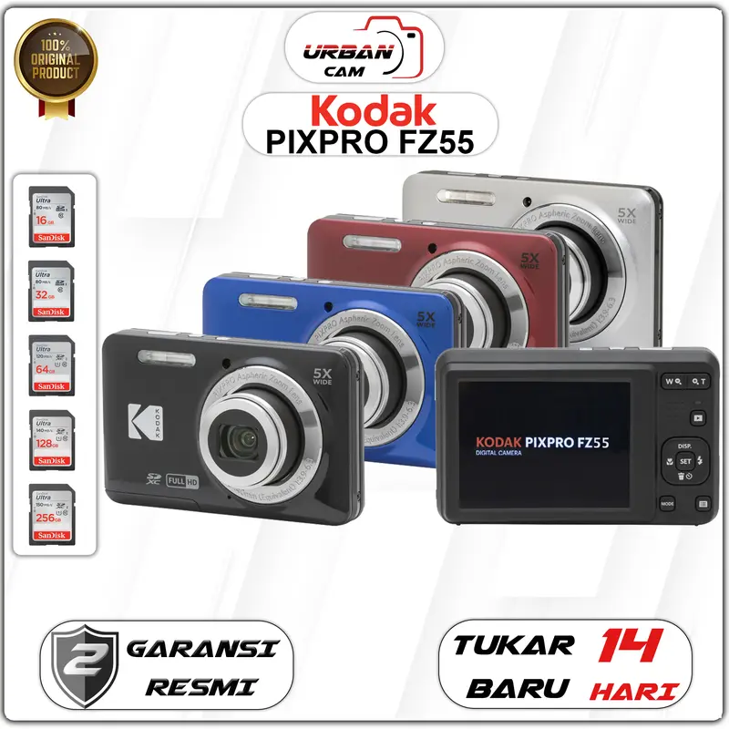 Kodak PIXPRO FZ55 Digital Camera / KODAK PIXPRO FZ 55/ KODAK FZ55 0