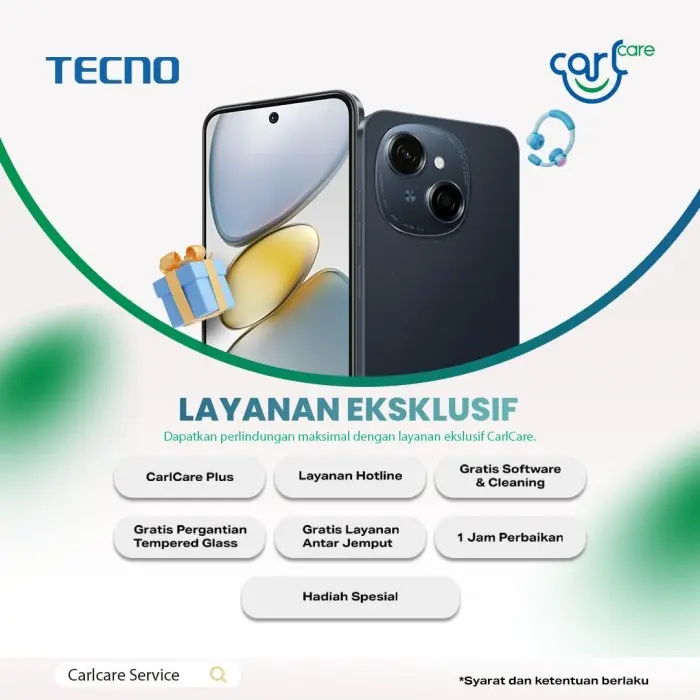[HOT SALE] TECNO SPARK 30C – 8+8GB*+256GB, 120Hz Display, Sony 48MP Camera, Helio G81, 5000mAh, IP54, 7.8mm Ultra Slim, NFC, Garansi 12+1 Bulan 6