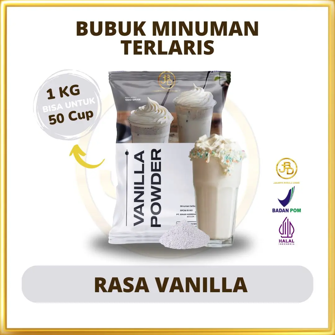 Bubuk Minuman Premium Vanilla 1Kg || Jakarta Bubble Drink