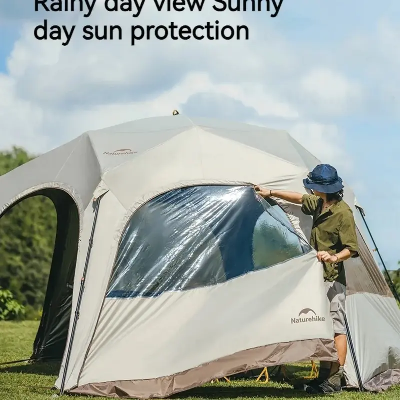 DOOR CURTAIN NATUREHIKE HEXAGONAL SHELTER TENT PINTU DAN TPU PLASTIK TENDA SHELTER HEXA CAMPING OUTDOOR 0
