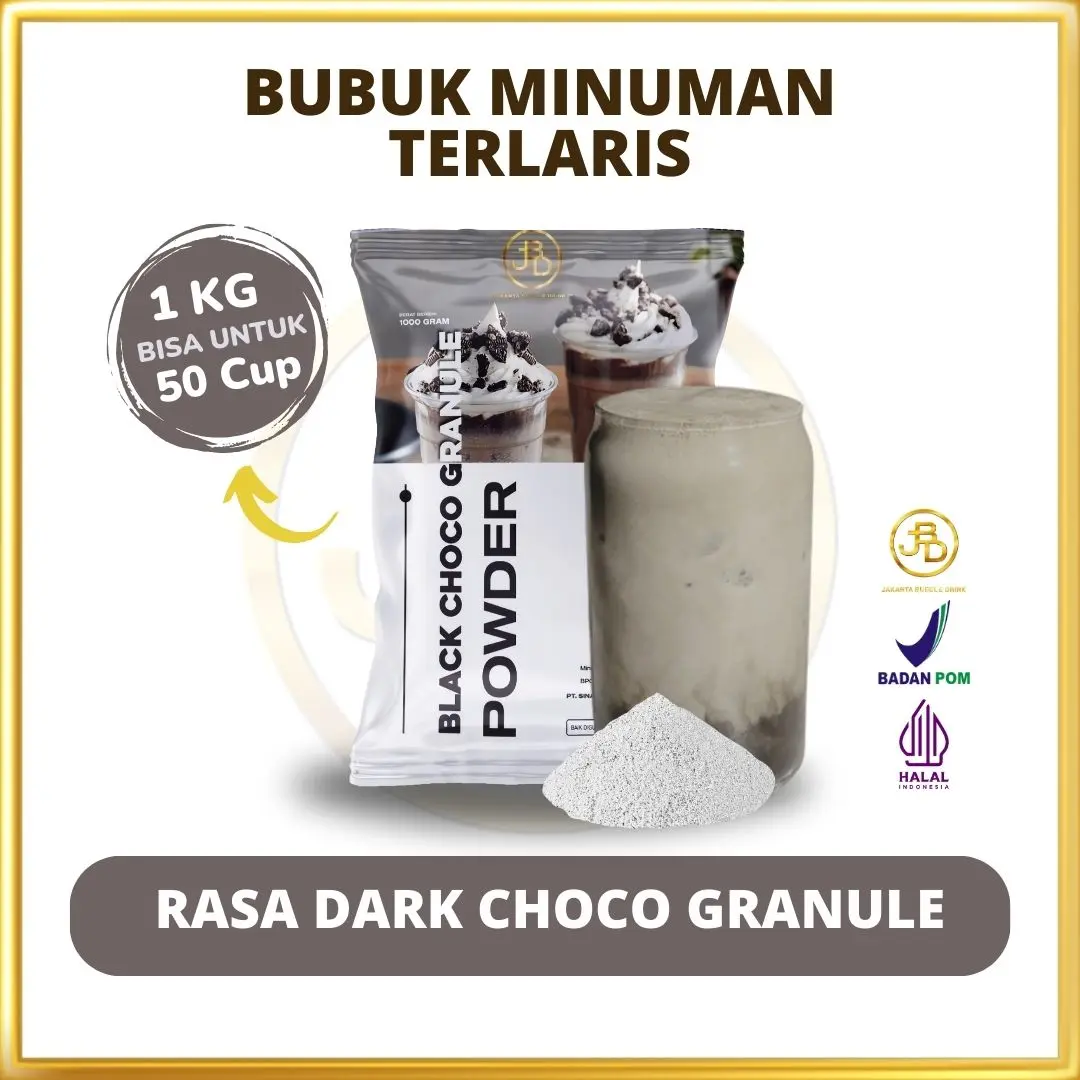 Bubuk Minuman Premium Black Choco Granule 1Kg || JBD