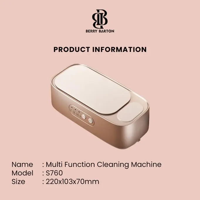Ultrasonic Cleaner Kacamata Mesin Pembersih Kacamata Aksesoris Getar Portable Berrybarton S760 3
