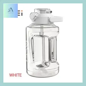 Anles_ [Free Stiker] Botol Minum/Botol Minum Gym 1,5Liter & 2 Liter Bening Bpa Free Gratis Stiker