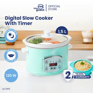 Little Giant Digital Slow Cooker with Timer 1,5L (INSTAN/SAMEDAY) | Slow Cooker MPASI Bayi