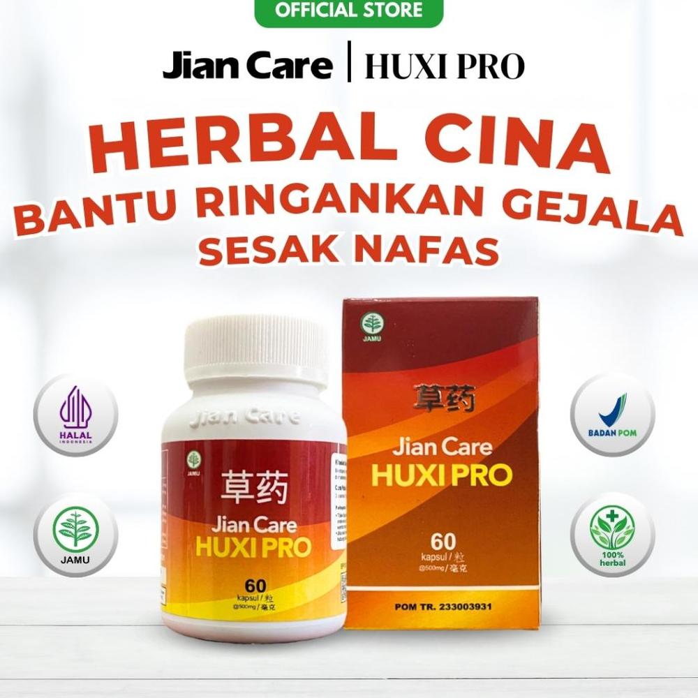 BARU !!! Jian Care Huxipro - Obat Cina Herbal Bantu Meringankan Gejala Sesak Nafas