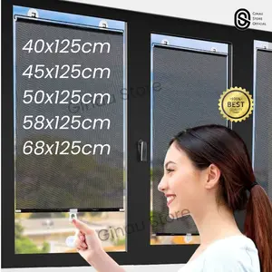 Tirai Gorden Gulung Roll Gordyn Hordeng Tempel Jendela Krei Penahan Sinar Matahari