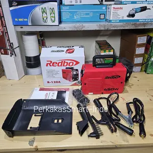 REDBO mesin las mma 120a merah 450 watt/travo las 120 a redbo r-120/trafo las 120 ampere/inverter welding arc 120a r120 redbo