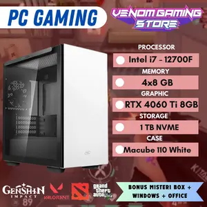 PC Gaming | Intel i7 12700F | RTX 4060 Ti | 1 TB NVME | LiquidCooler