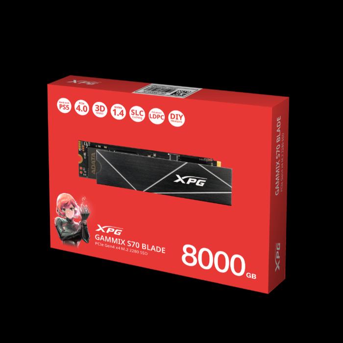 Gambar ADATA XPG 8TB GAMMIX S70 Blade PCIe Gen4 M.2 2280 SSD dari STAR17 COM Kota Administrasi Jakarta Selatan Tokopedia