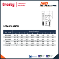 Gambar Crosby Eye Bolt M279 M12 x 20.5 mm dari PT Anugrah Sukses Marine Kota Administrasi Jakarta Utara 4 Tokopedia