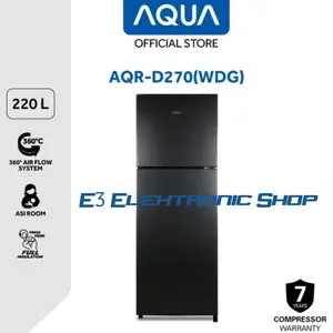 AQUA AQR D270 KULKAS 2 PINTU 220 LITER