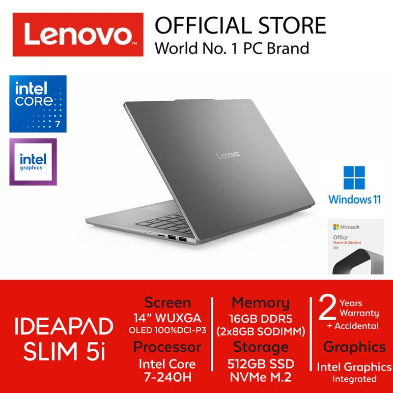 Lenovo Ideapad Slim 5i 04ID Intel Core 7-240H 16GB 512GB 14"WUXGA OLED Intel Graphics W11 OHS 1
