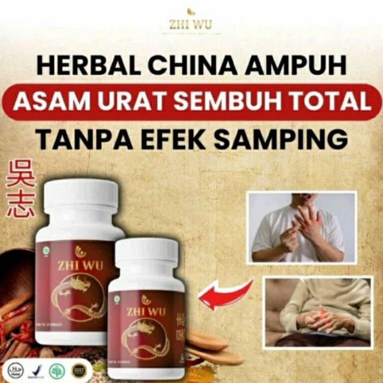 BARU !!! PROMO ZHI WU ORIGINAL 30 KAPSUL OBAT HERBAL CINA ATASI ASAM URAT REMATIK NYERI SAKIT PINGGANG