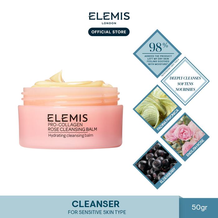 Gambar Elemis - Pro-Collagen Rose Cleansing Balm 50g - Pembersih Wajah dari Elemis Indonesia Kota Administrasi Jakarta Pusat Tokopedia