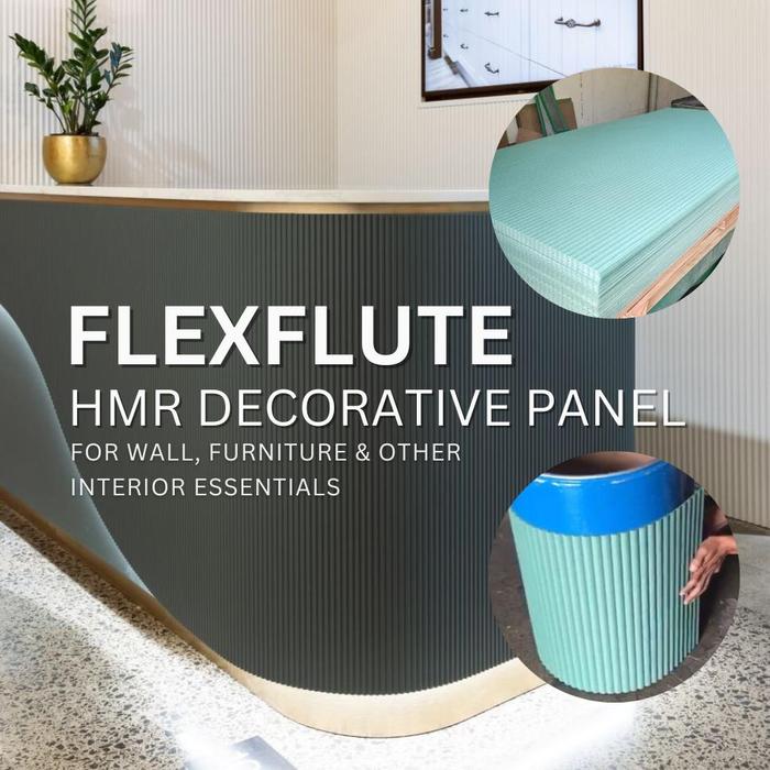 Jual Flexible Fluted Panel HMR MDF Decorative Interior Wall Furniture ...