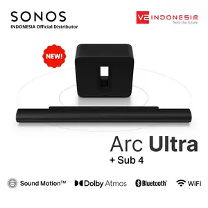 Sonos Premium Entertainment Set with Arc Ultra and Sub 4 Premium Home Theater Smart Wireless Subwoofer - Black