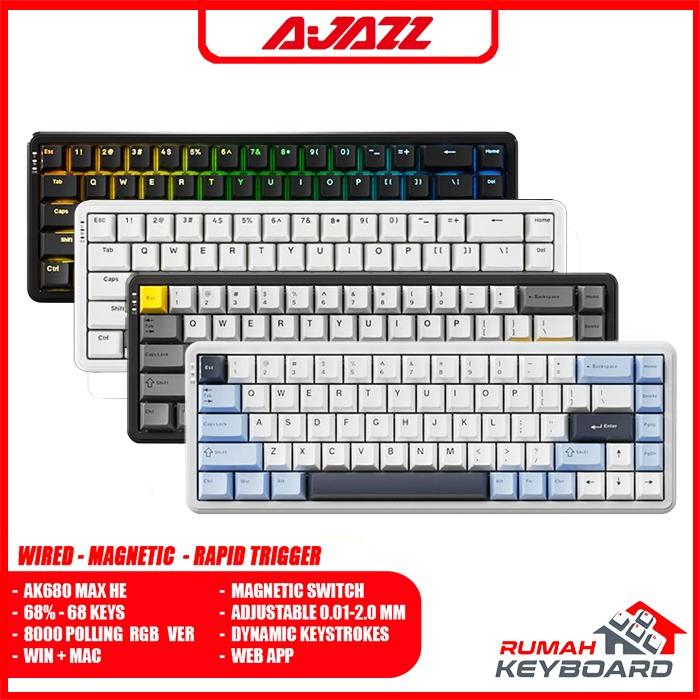 Keyboard Promotion Promo AJAZZ AK680 MAX HE - 65% - SOCD - Wired - DKS - Magnetic Switch ...