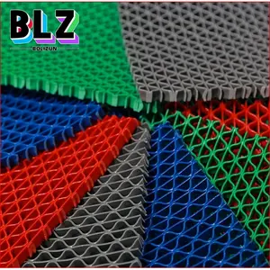 Keset Karet PVC 40cm x 60cm Model Jaring Tebal 6mm Kamar Mandi Toilet Masjid Kolam Renang Anti Slip