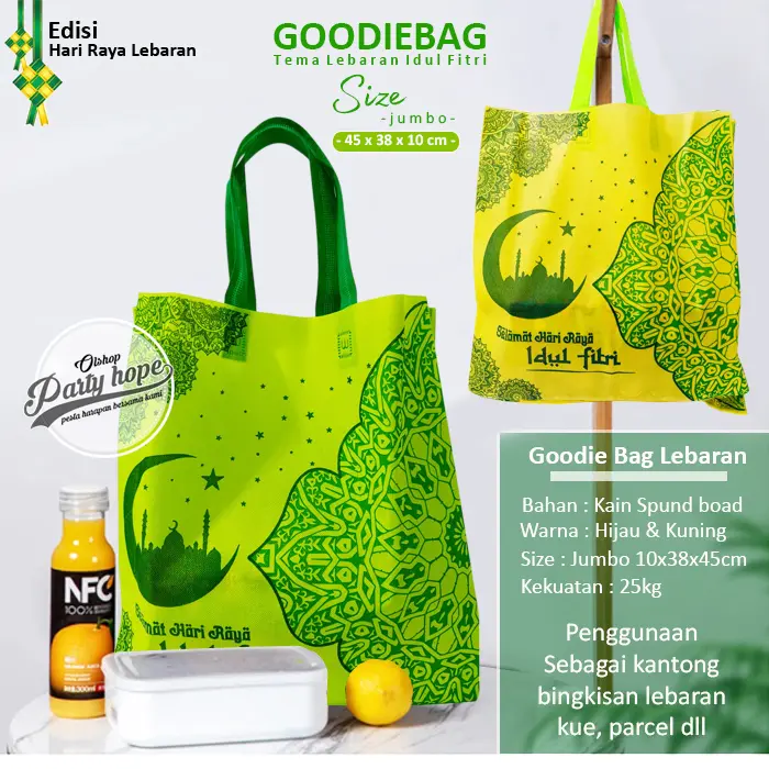 goodie bag idul fitri JUMBO / tas souvenir lebaran / kantong parcel