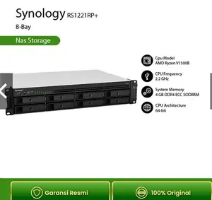 Synology RS1221RP+ DiskStation 8-Bay 2.2GHz Server Storage