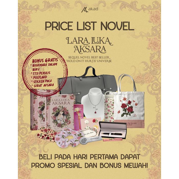 Gambar Pre Order - Buku Novel Lara, Luka, Aksara - Noveni Adelia - Akad - Bumifiksi dari Bumifiksimedan001 Kota Medan Tokopedia