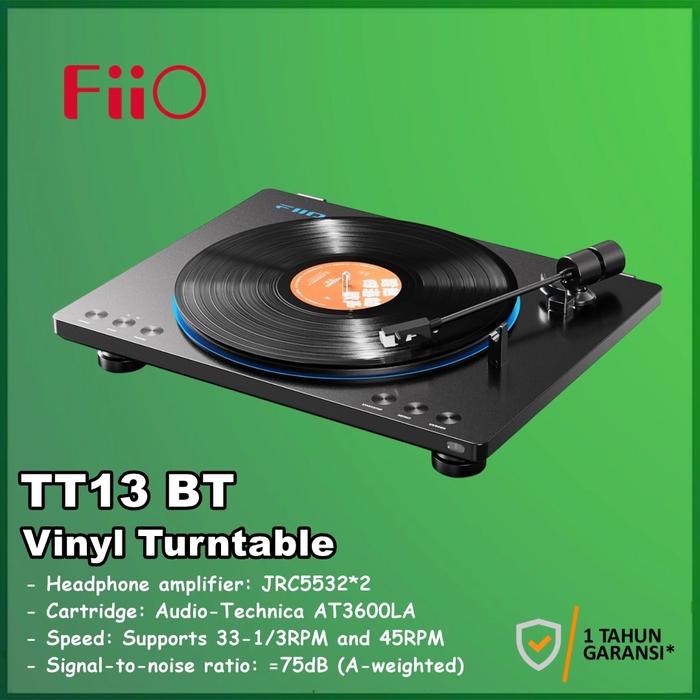 Gambar FiiO TT13 TT 13BT TT13BT TT 13 BT Fully Automatic Vinyl Turntable Music Player Piringan Hitam - SIlver dari Officiall Brands Kota Administrasi Jakarta Barat Tokopedia