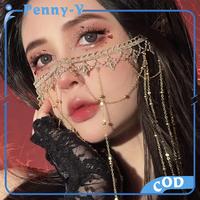 Gambar Rumbai Wajah Kerudung Hanfu Tirai Wajah Rumbai Pernikahan Cadar Rantai Aksesoris Wajah dari Penny-Y Kota Bekasi 1 Tokopedia
