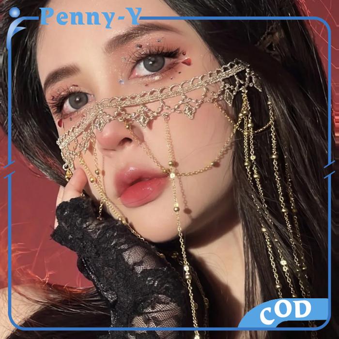 Gambar Rumbai Wajah Kerudung Hanfu Tirai Wajah Rumbai Pernikahan Cadar Rantai Aksesoris Wajah dari Penny-Y Kota Bekasi Tokopedia
