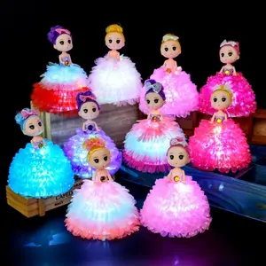 Mainan Boneka Princess Bentuk Lampion Lampu LED Lucu