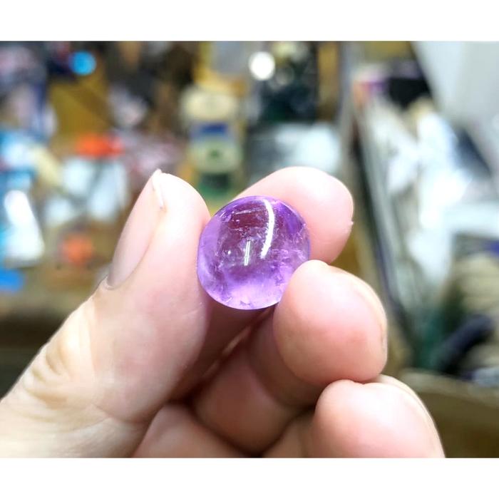 Gambar Batu Kecubung Amethyst KCB016 Loose Stone Indah Luster Istimewa dari CNC phoneshop Kota Administrasi Jakarta Pusat Tokopedia