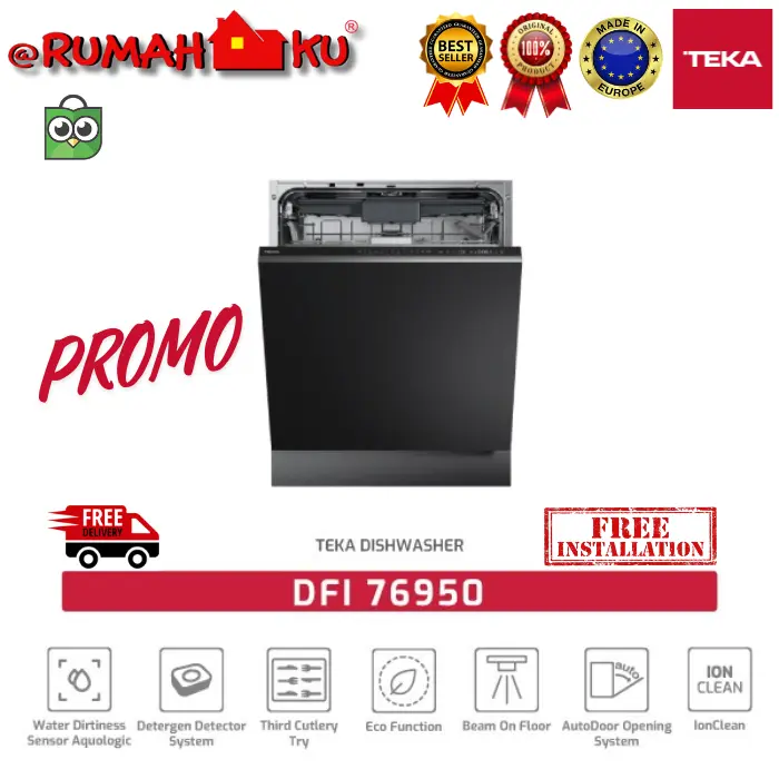DISHWASHER TEKA DFI 76950 BUILT-IN DISHWASHER MESIN CUCI PIRING TANAM