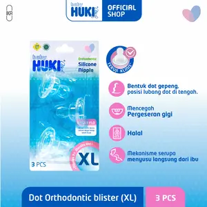 HUKI DOT SILICONE ORTHO BLISTER 3'S - XL