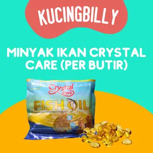 Minyak ikan kucing anjing vitamin bulu nafsu makan kucing anjing