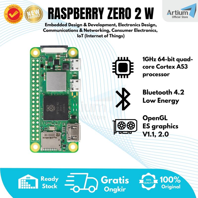 Raspberry Pi Zero 2 W | Single Board Computer with WiFi 2.4GHz 802.11 b ...