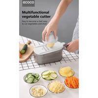 Gambar Ecoco Multifunctional Vegetable Cutter -Alat potong sayur buah all in one pemotong parutan 6in1 - Grey dari Silicook Indonesia Kota Administrasi Jakarta Barat 4 Tokopedia