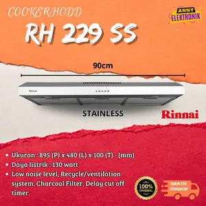 Cooker Hood RINNAI RH 229 SS Stainless