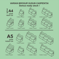 Gambar Carpentia | Tempat Brosur Akrilik 2 Tingkat uk. A5 - Tipe E3 - 2 Susun [Acrylic Display Holder, Kantong Flyer, Standing] dari Carpentia Indonesia Kota Tangerang Selatan 5 Tokopedia