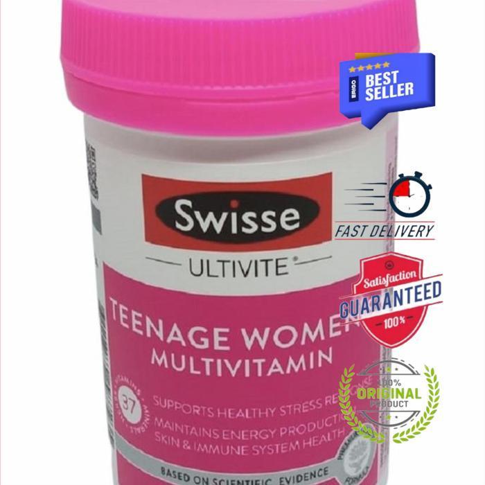 Terlaris Swisse Teenage Women'S Women Multivitamin Remaja 60 Tabs