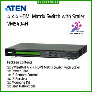 ATEN 4 x 4 HDMI Matrix Switch with Scaler VM5404H