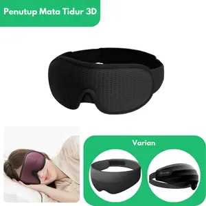 Masker Penutup Mata Tidur 3D - Light Blocking Sleeping Eye Mask Wajah