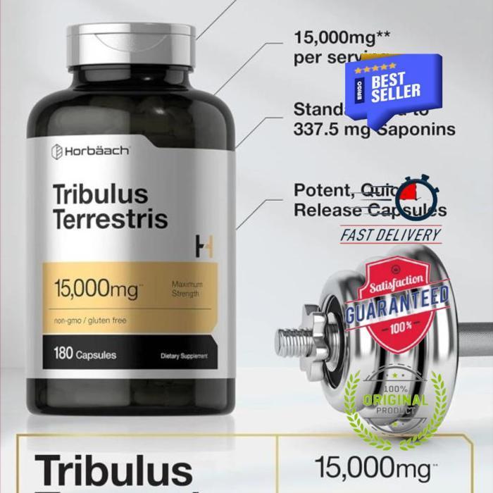 Terlaris Horbaach Tribulus Terrestris 15000Mg 15000 Mg 180