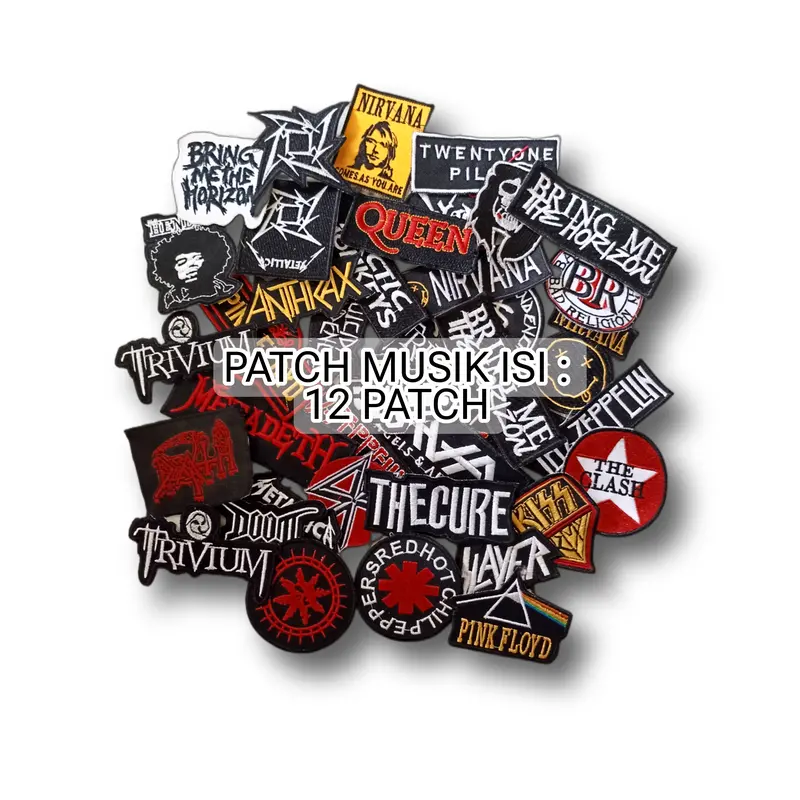 patch, bordir, emblem, patchbordir band musik 0
